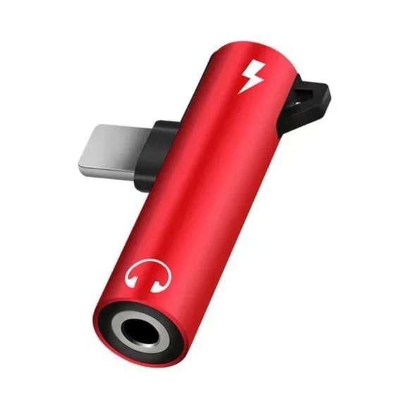 iPhone Lightning to Aux 3.5mm Audio Adaptor, 2 in 1 Port for Aux Audio + Charge - Picture 1 of 2